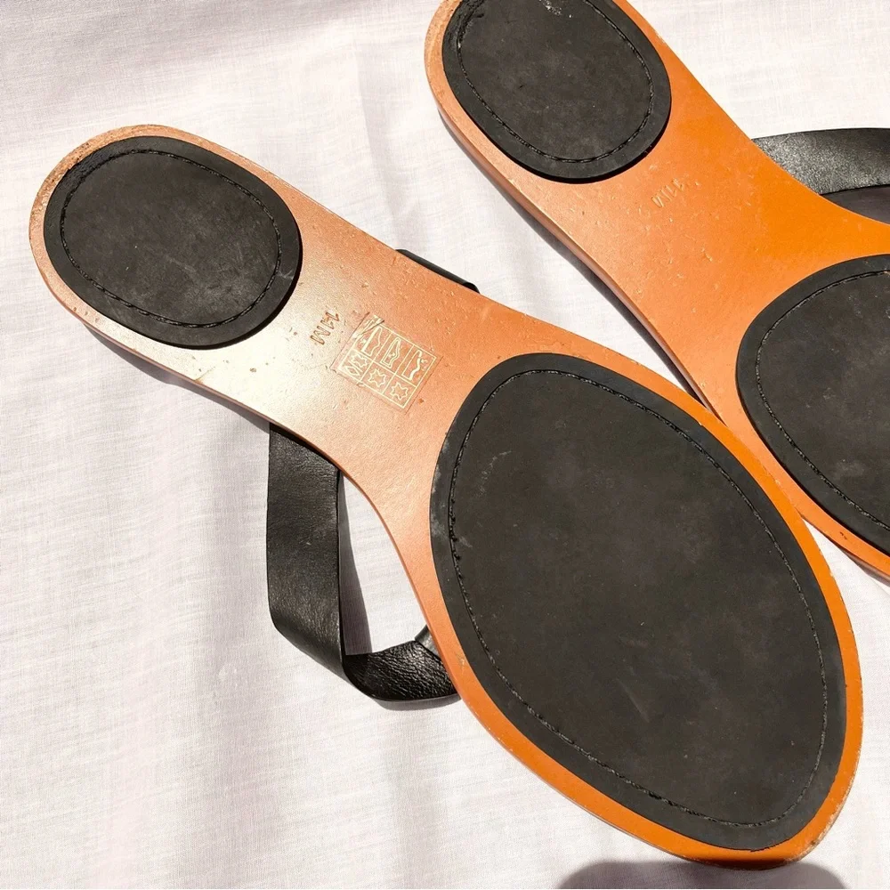 Tory Burch Black Sandals Minimalist Design - Picture 8 of 10